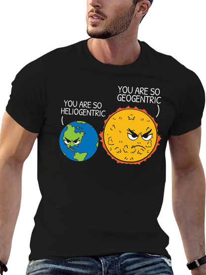 Funny Heliocentric vs Geocentric Science T-Shirt