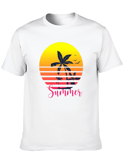 Retro Summer Palm Tree T-Shirt
