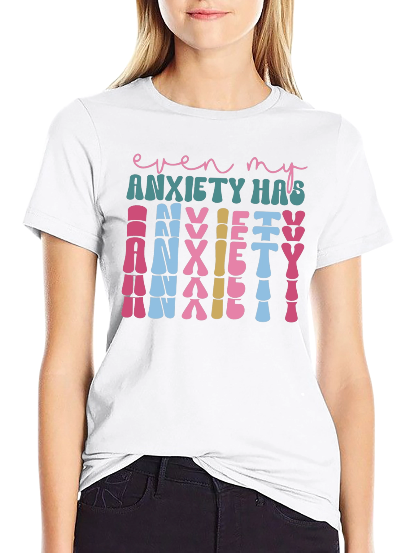 Anxiety Graphic Tee - Unique Statement Shirt