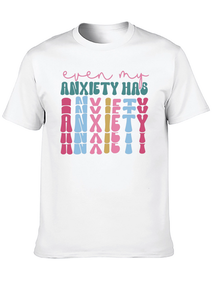 Anxiety Graphic Tee - Unique Statement Shirt