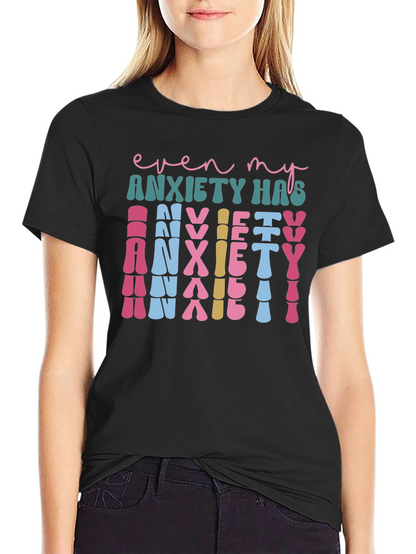 Anxiety Graphic Tee - Unique Statement Shirt