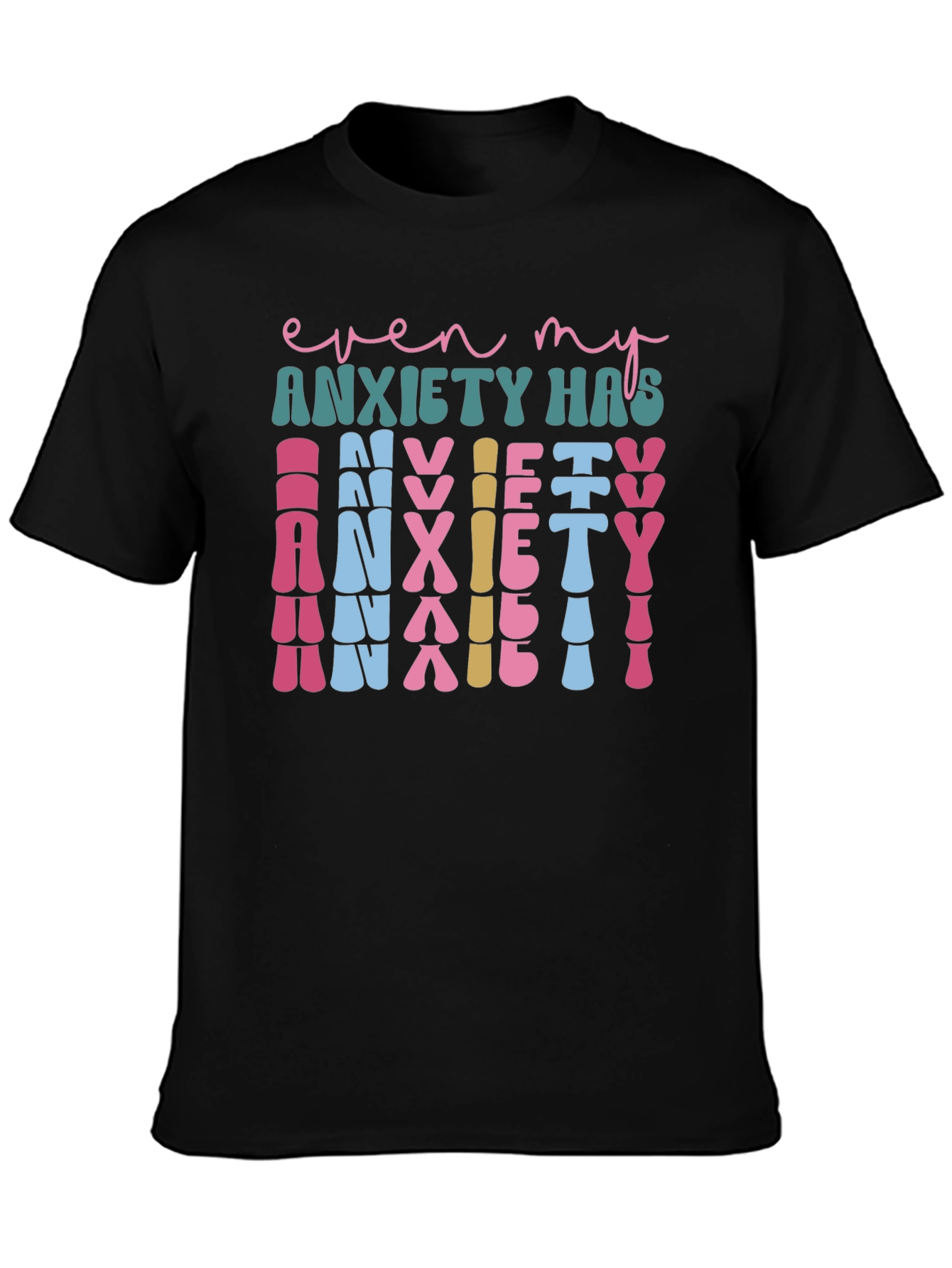 Anxiety Graphic Tee - Unique Statement Shirt