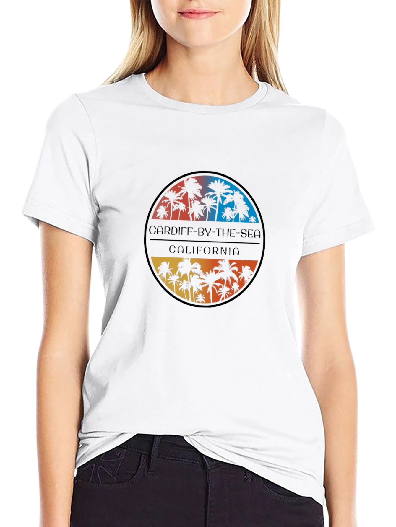 Cardiff-by-the-sea California Palm Tree Graphic Tee