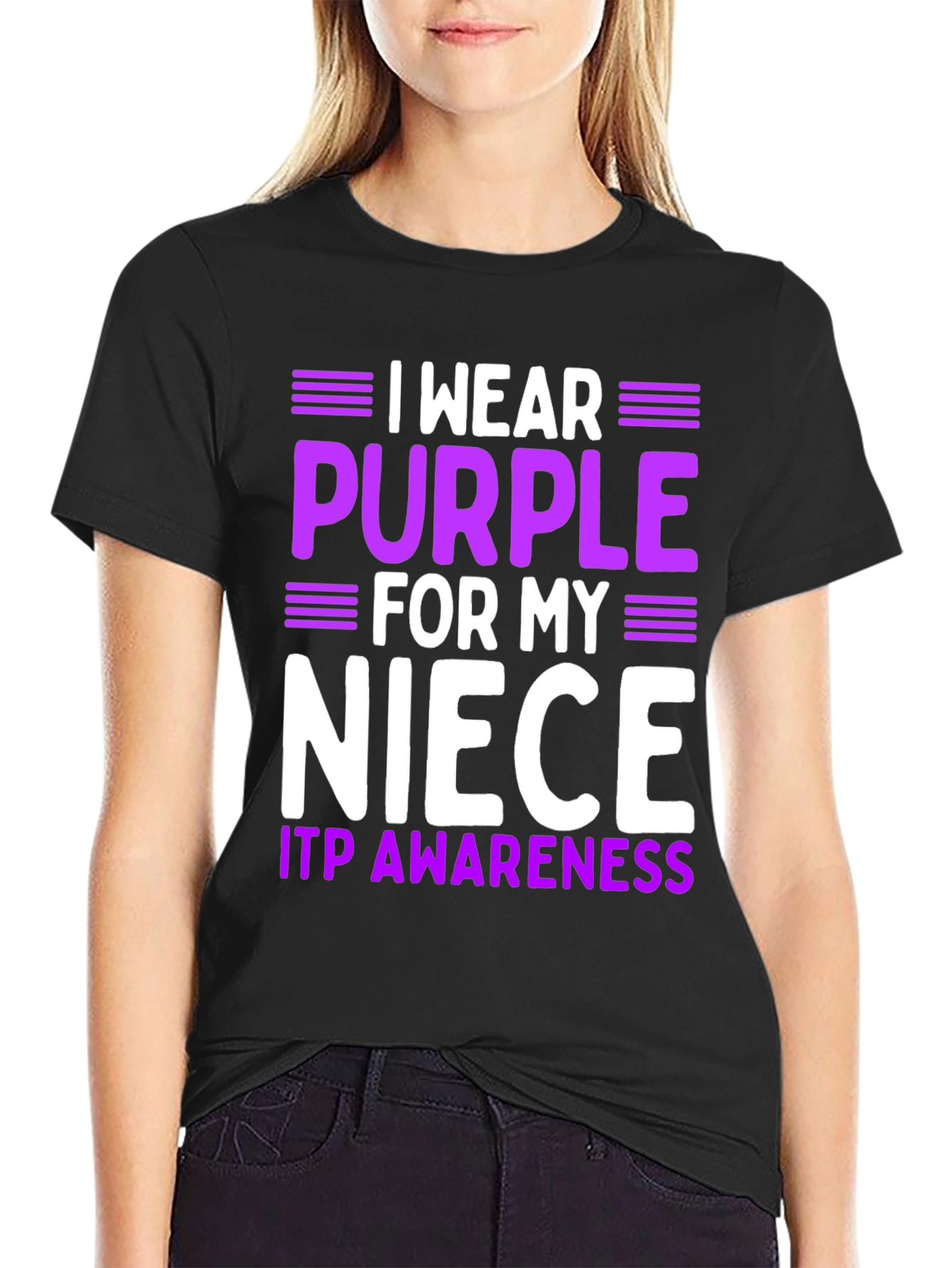 Purple Niece ITP Awareness T-Shirt
