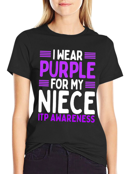 Purple Niece ITP Awareness T-Shirt
