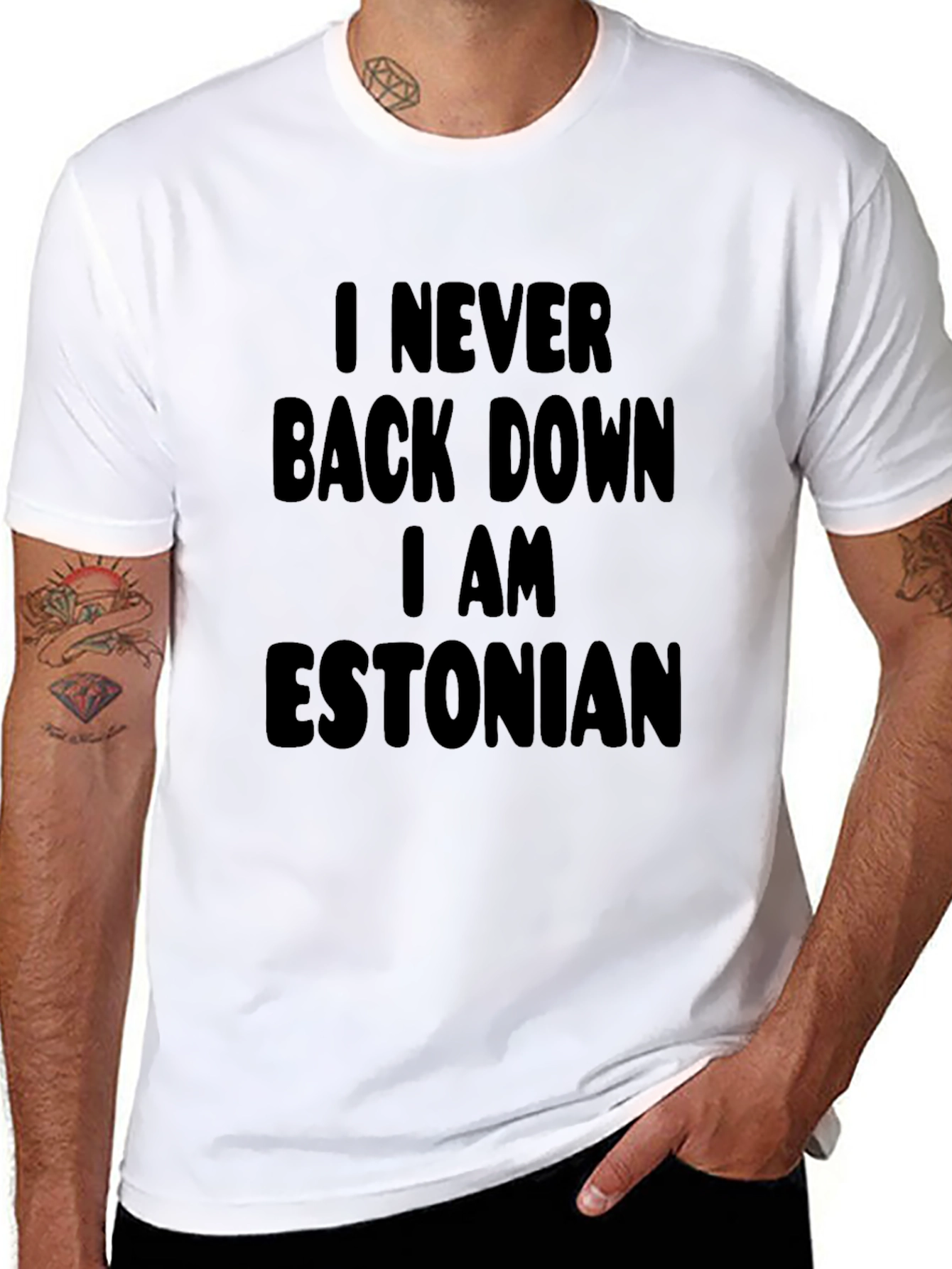 Never Back Down Estonian Pride T-Shirt