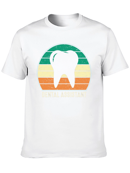Dental Assistant Retro Tooth Graphic T-Shirt