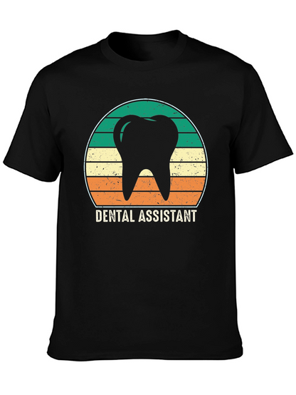 Dental Assistant Retro Tooth Graphic T-Shirt