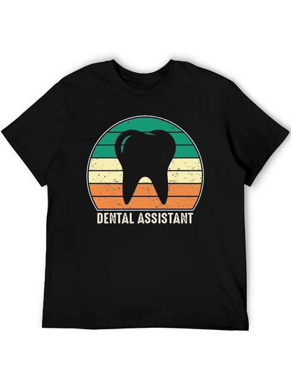 Dental Assistant Retro Tooth Graphic T-Shirt