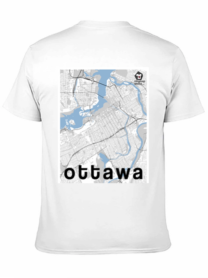 Ottawa City Map T-Shirt - Stylish Urban Souvenir