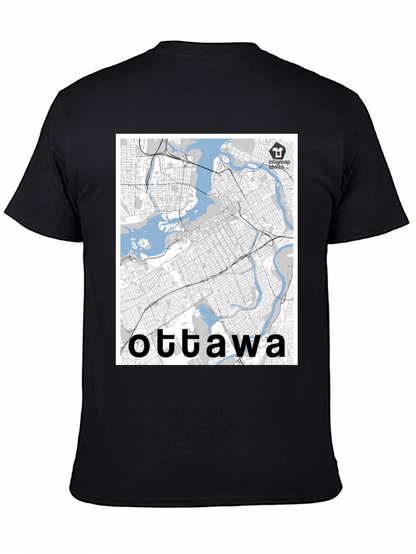 Ottawa City Map T-Shirt - Stylish Urban Souvenir