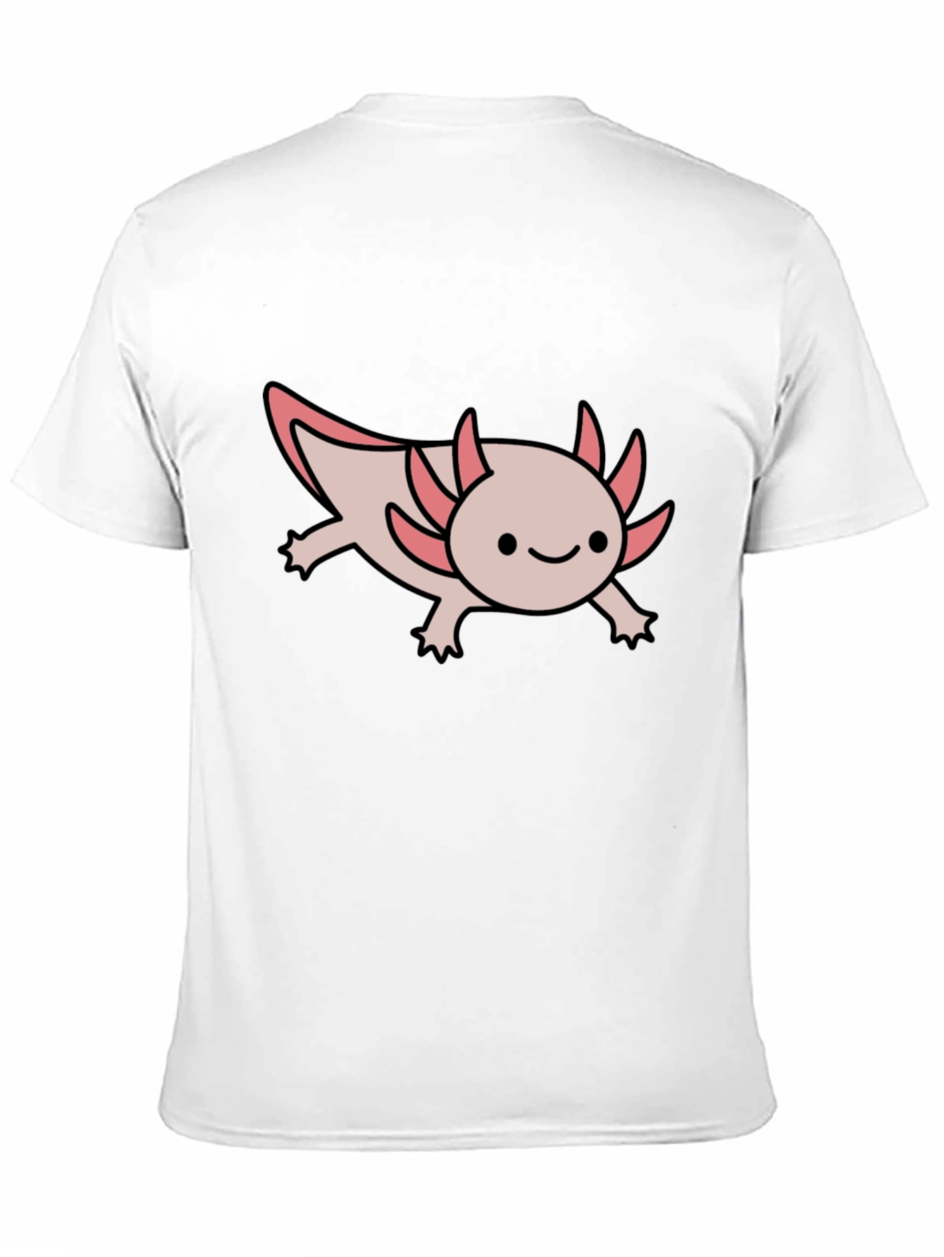 Axolotl Black T-Shirt - Cute Amphibian Tee