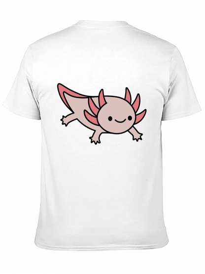 Axolotl Black T-Shirt - Cute Amphibian Tee