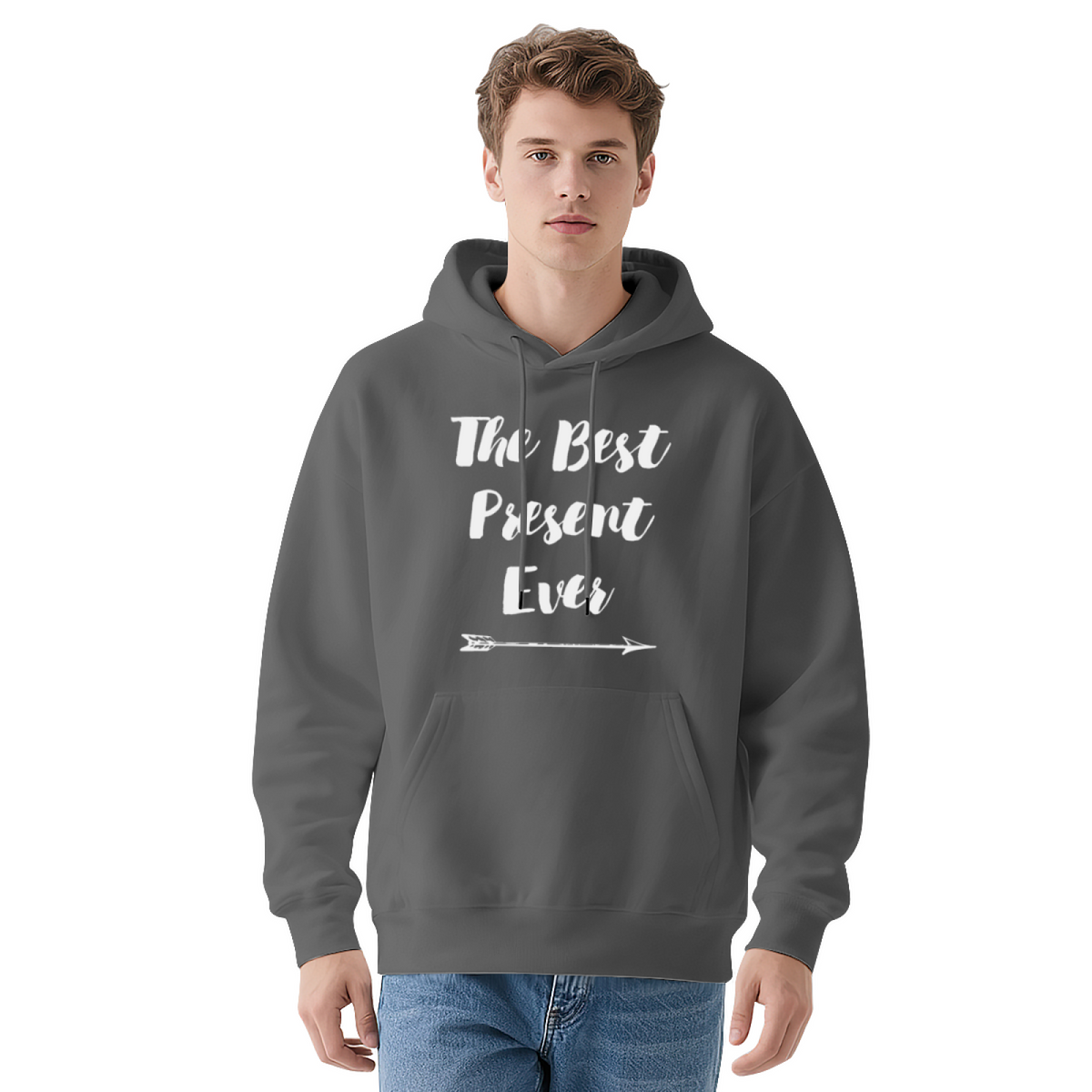 The Best Present Ever Red Script Hoodie