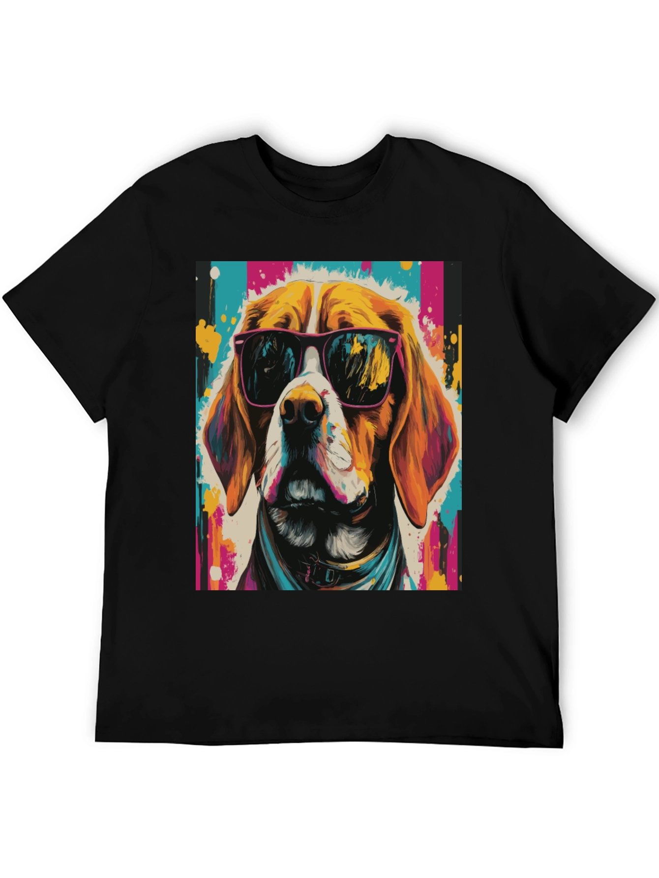 Cool Dog Graphic Tee - Funky Beagle T-Shirt