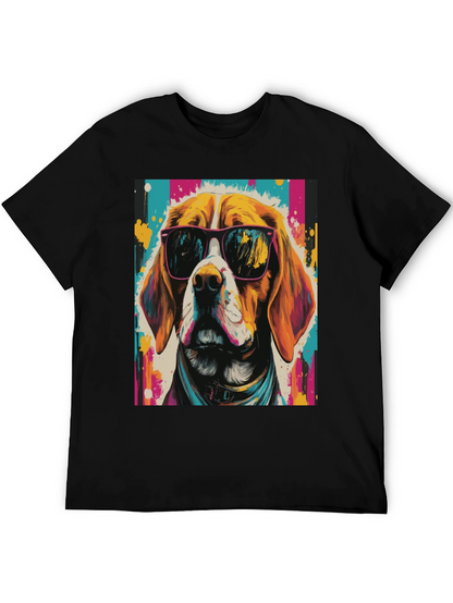 Cool Dog Graphic Tee - Funky Beagle T-Shirt