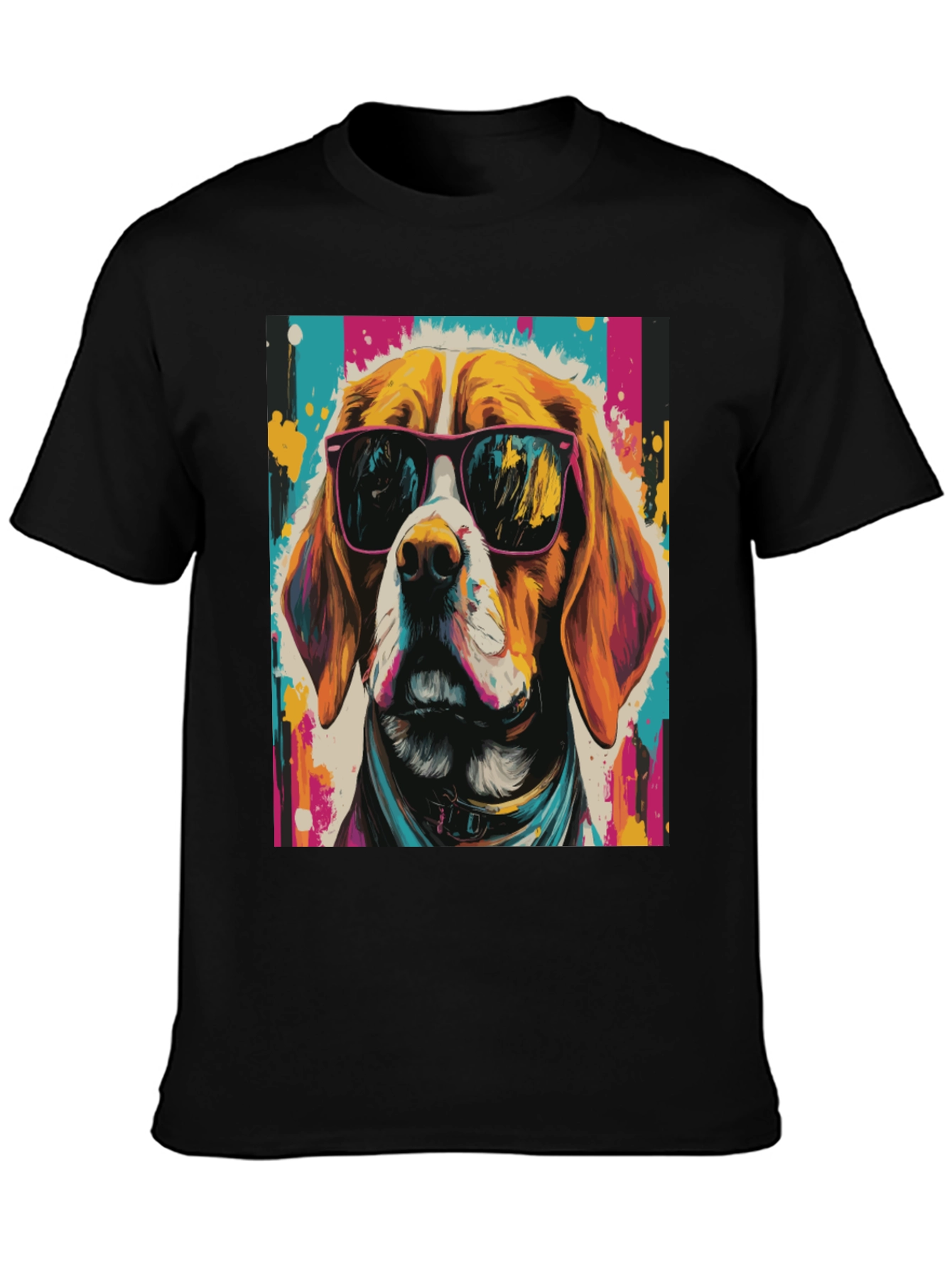 Cool Dog Graphic Tee - Funky Beagle T-Shirt