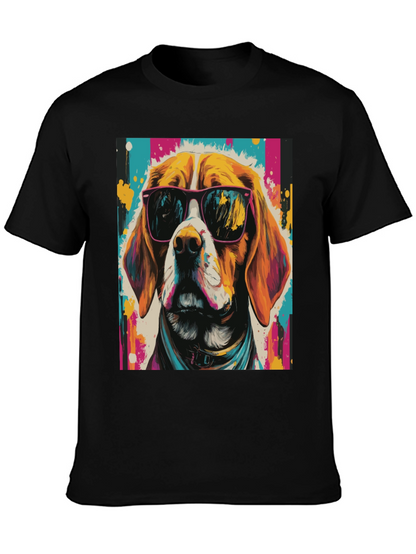 Cool Dog Graphic Tee - Funky Beagle T-Shirt