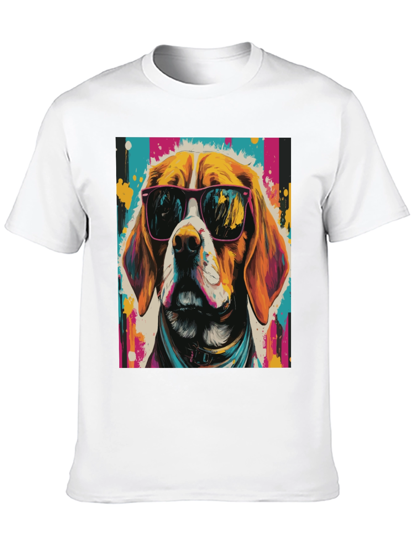 Cool Dog Graphic Tee - Funky Beagle T-Shirt