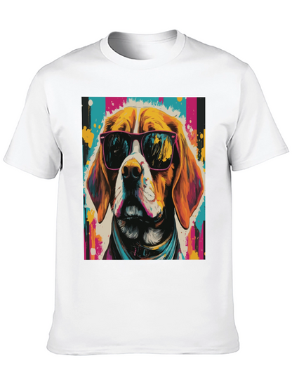 Cool Dog Graphic Tee - Funky Beagle T-Shirt