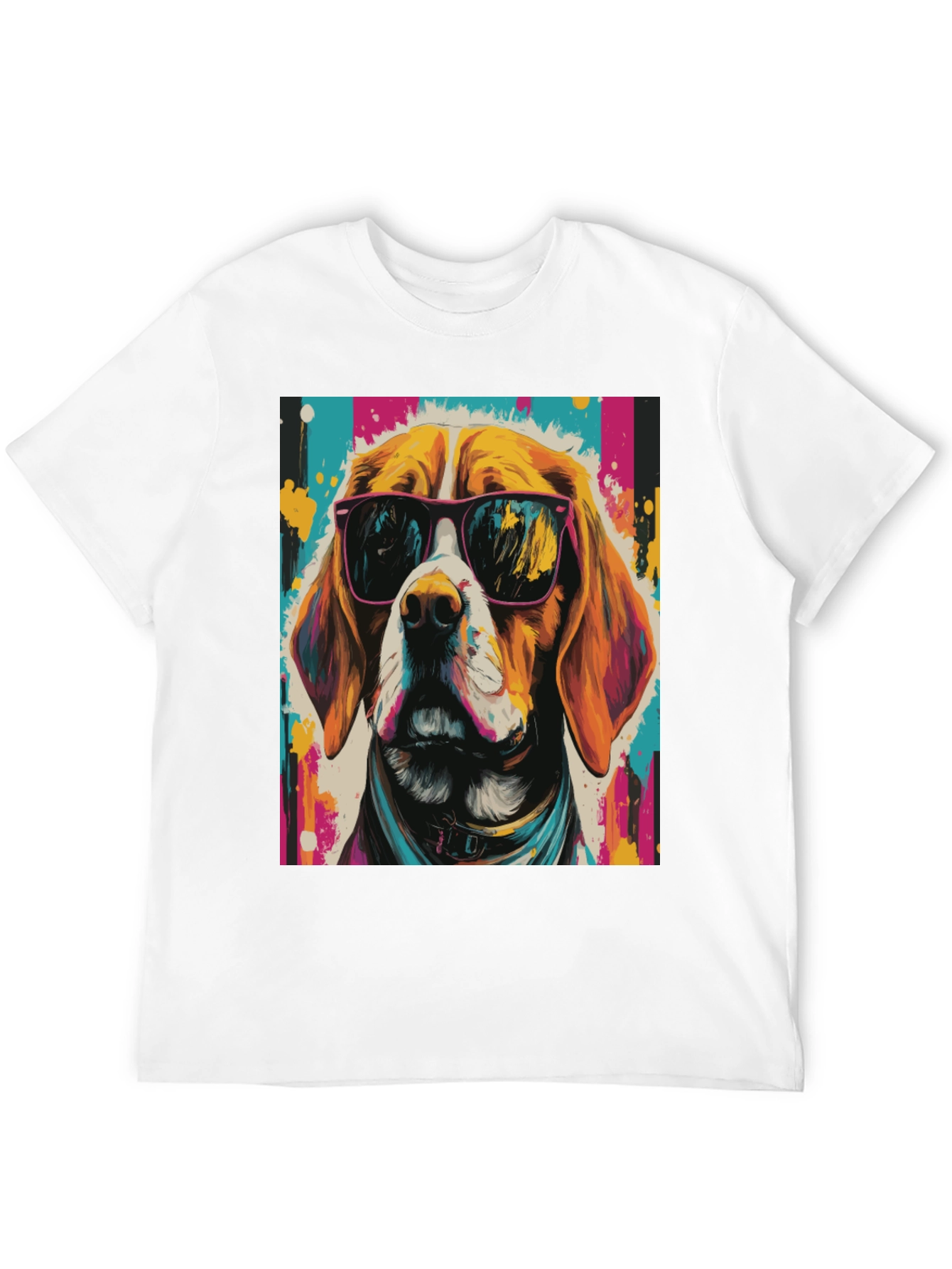 Cool Dog Graphic Tee - Funky Beagle T-Shirt