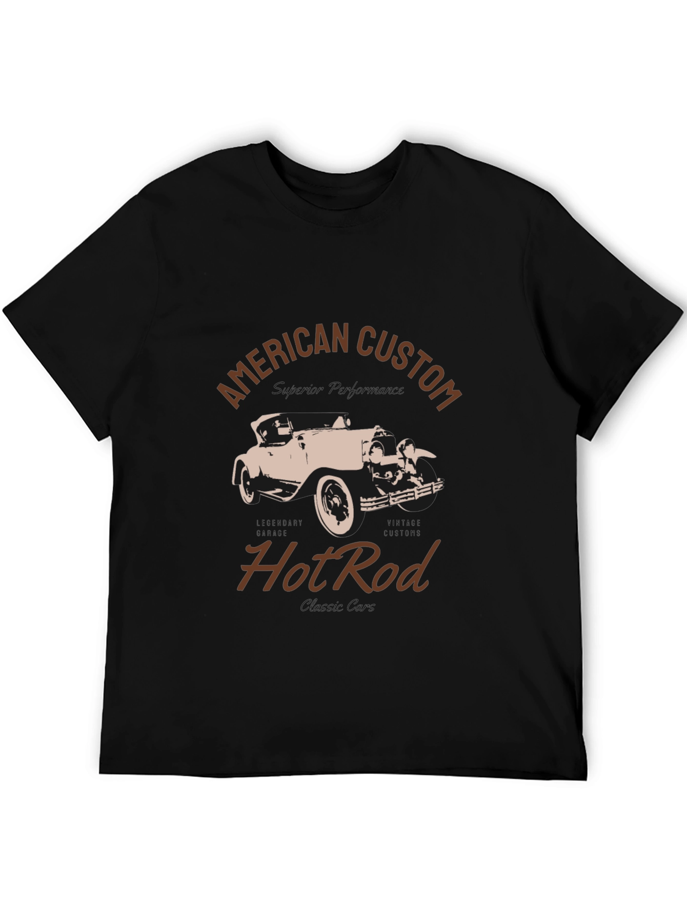 American Custom Hot Rod T-Shirt - Black
