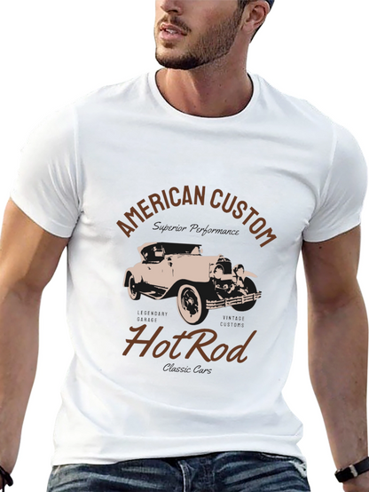 American Custom Hot Rod T-Shirt - Black