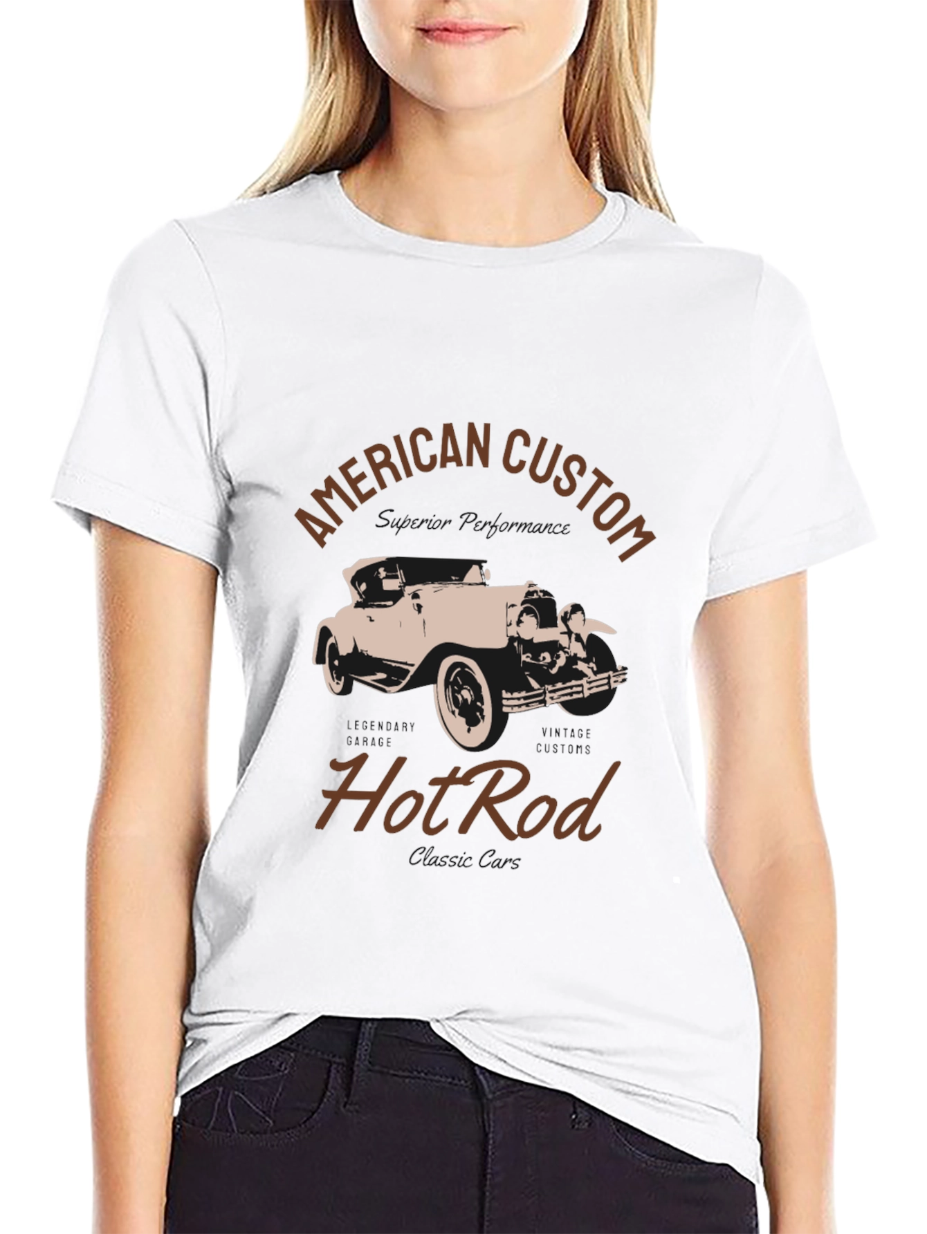 American Custom Hot Rod T-Shirt - Black