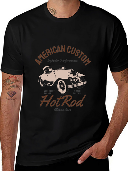American Custom Hot Rod T-Shirt - Black