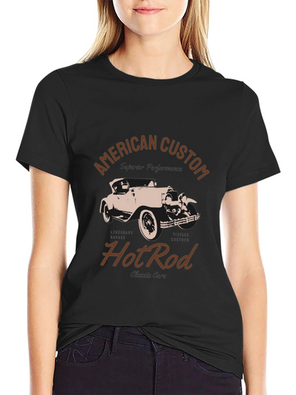 American Custom Hot Rod T-Shirt - Black