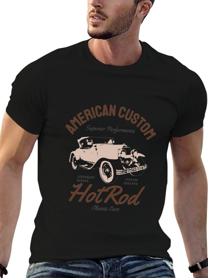 American Custom Hot Rod T-Shirt - Black
