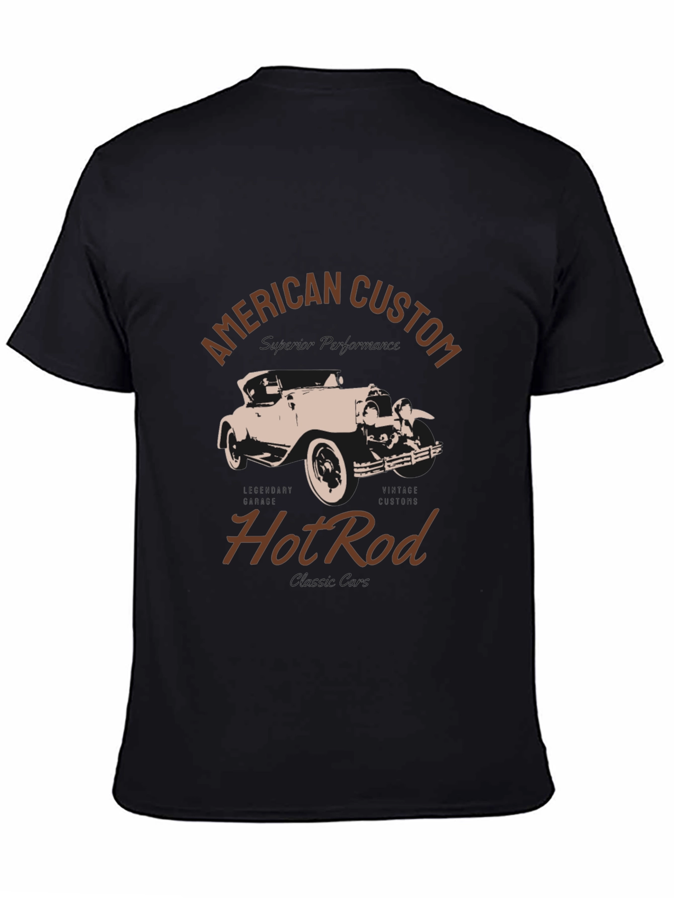 American Custom Hot Rod T-Shirt - Black