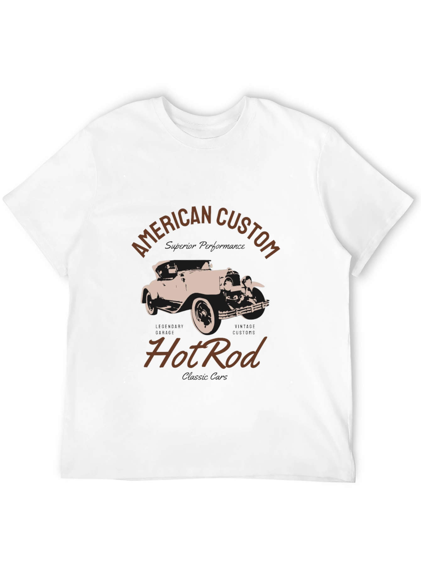 American Custom Hot Rod T-Shirt - Black