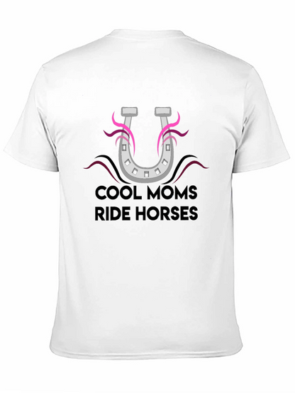 Cool Moms Ride Horses Graphic T-Shirt