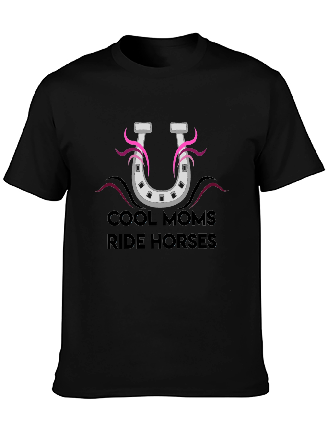 Cool Moms Ride Horses Graphic T-Shirt