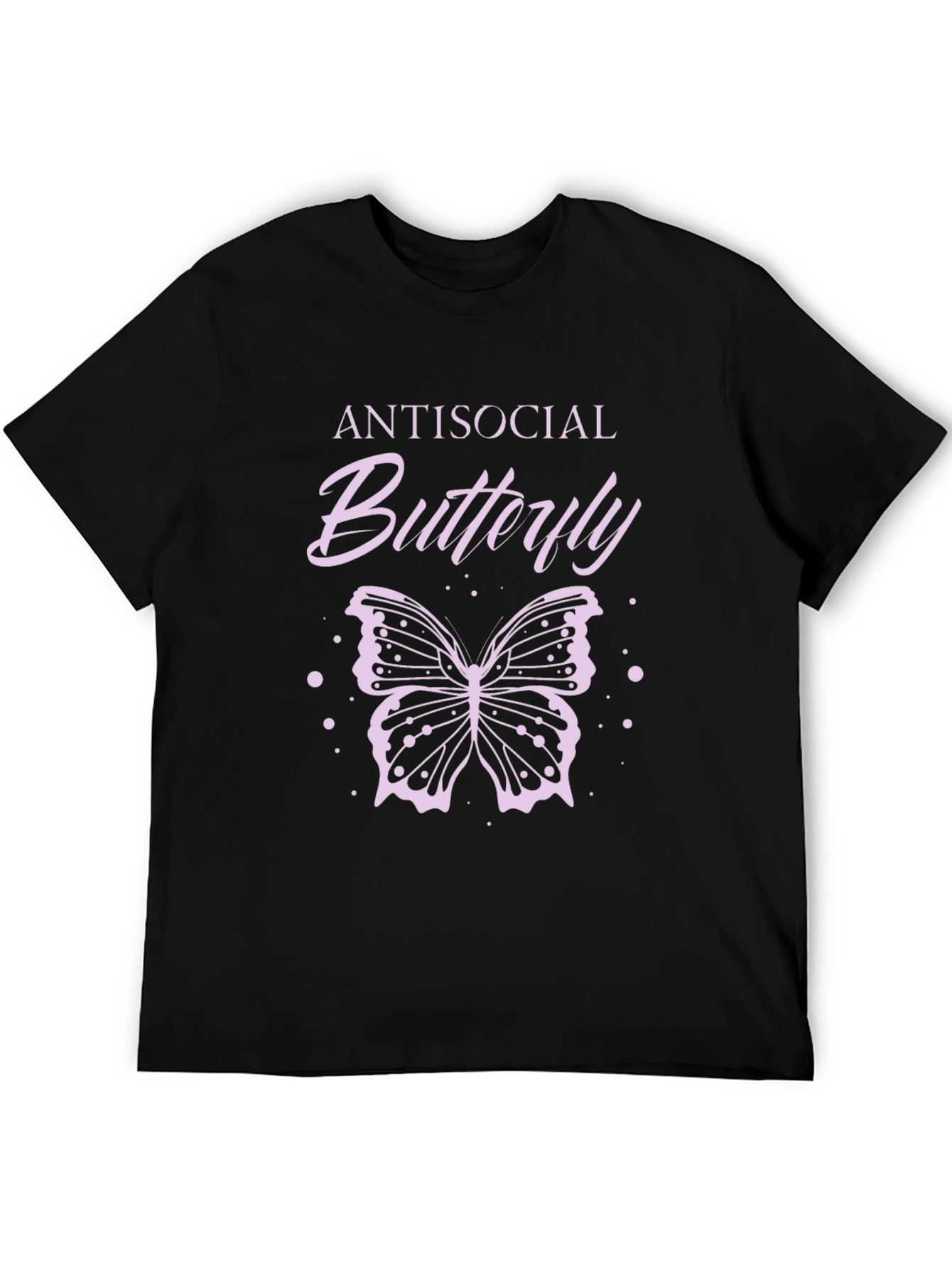 Antisocial Butterfly Graphic Tee - Black