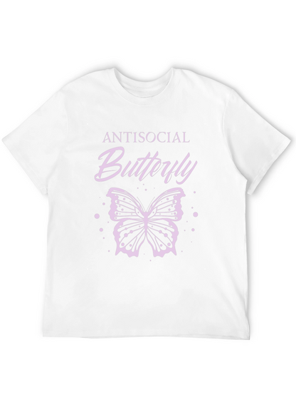 Antisocial Butterfly Graphic Tee - Black