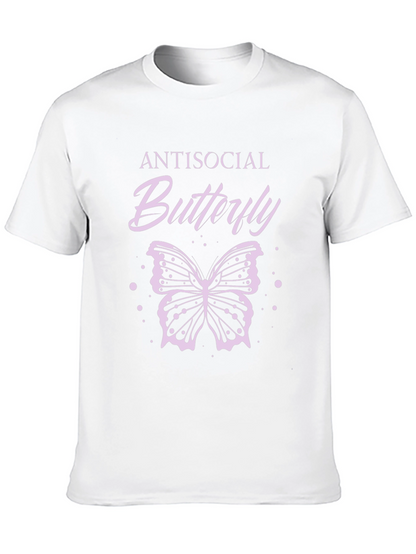 Antisocial Butterfly Graphic Tee - Black