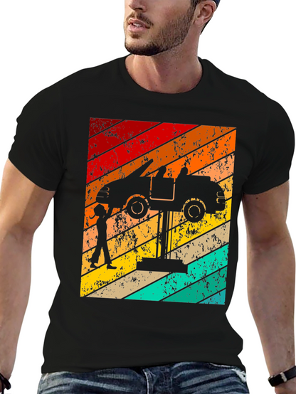 Retro Car Mechanic T-Shirt