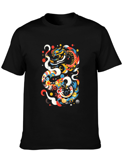 Artistic Dragon Graphic T-Shirt