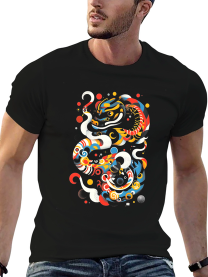 Artistic Dragon Graphic T-Shirt