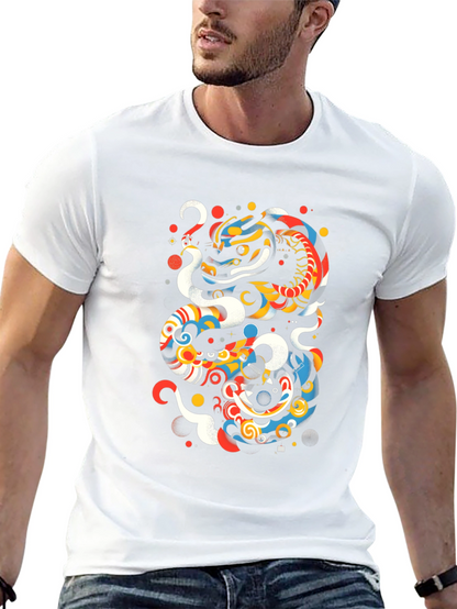 Artistic Dragon Graphic T-Shirt