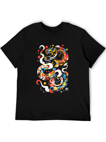 Artistic Dragon Graphic T-Shirt