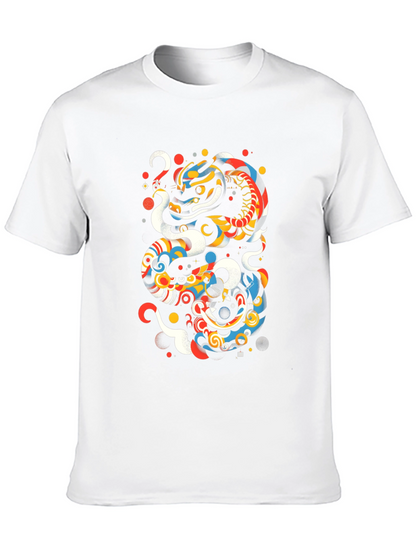 Artistic Dragon Graphic T-Shirt
