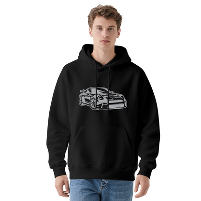 Porsche 911 GT2 RS Stylized Line Art Hoodie