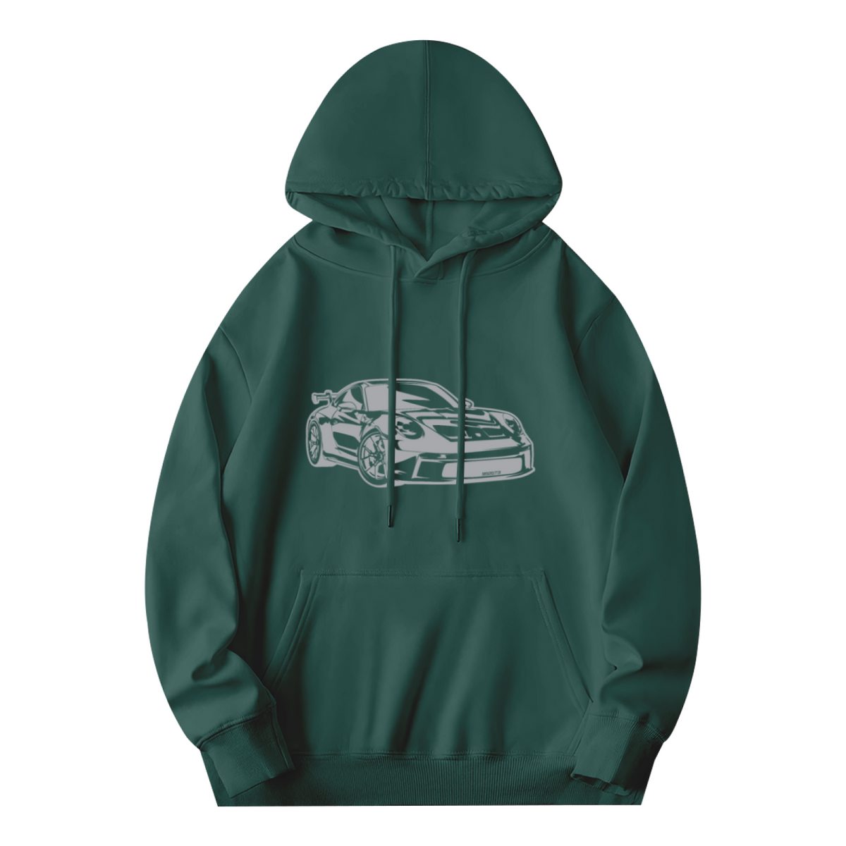 Porsche 911 GT2 RS Stylized Line Art Hoodie