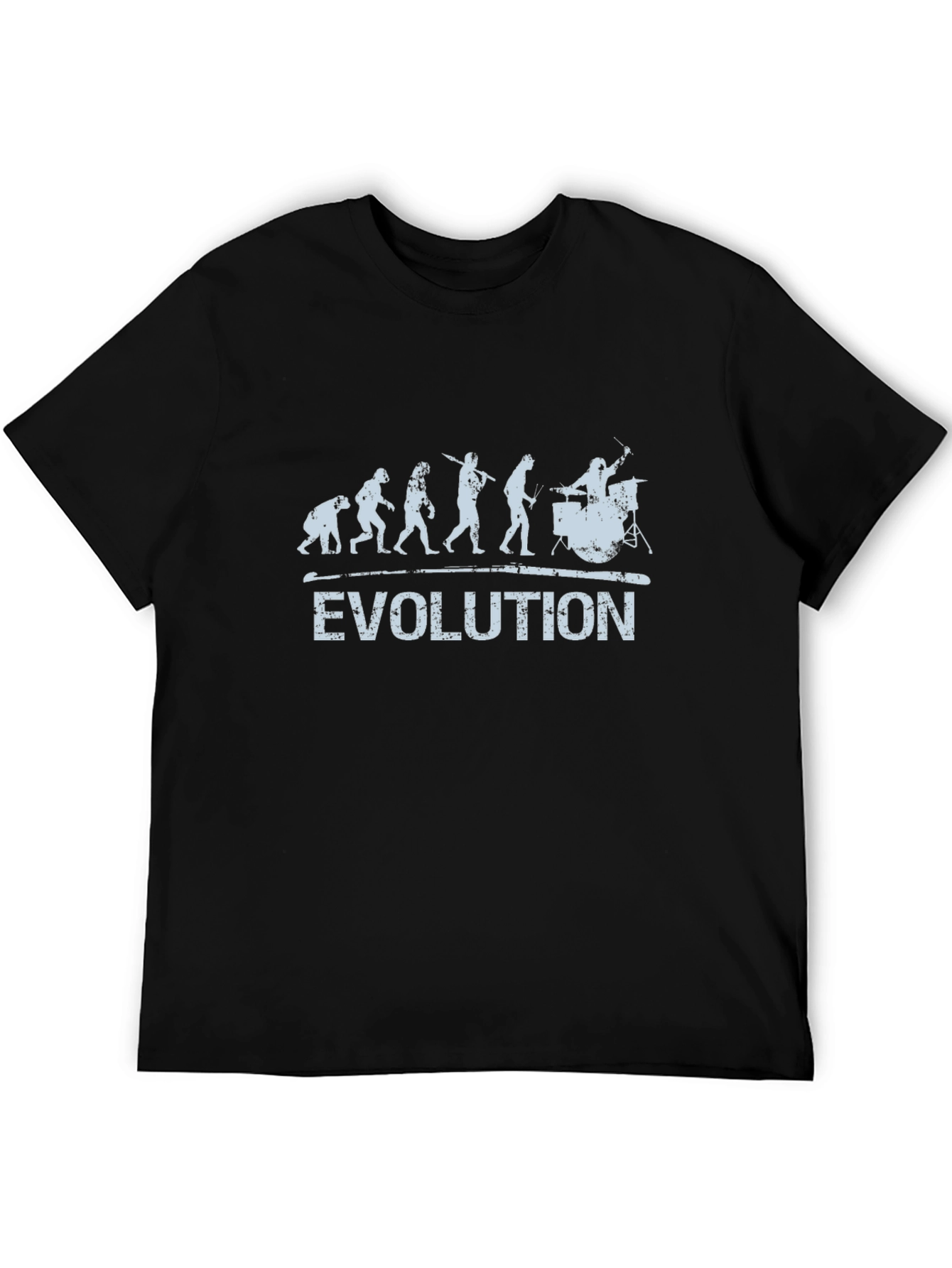 Evolution of Drummer T-Shirt - Black Cotton Tee