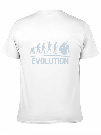 Evolution of Drummer T-Shirt - Black Cotton Tee