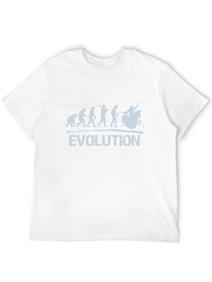 Evolution of Drummer T-Shirt - Black Cotton Tee