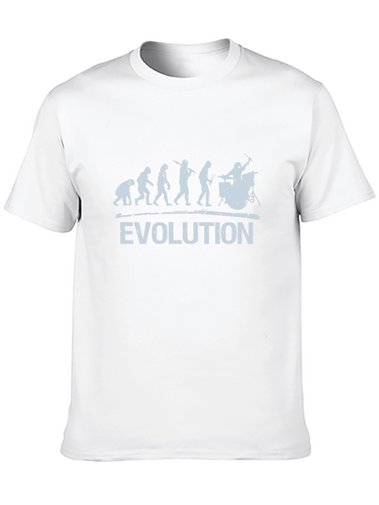 Evolution of Drummer T-Shirt - Black Cotton Tee